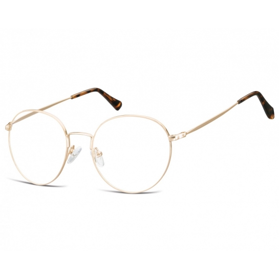 Lenonki okrągłe Okulary oprawki optyczne 915B złote